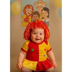 Body bebê temático Emília mesvesário infantil + laço, Tule ou Tiara