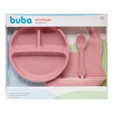 Kit Refeição em Silicone Buba Cor: Rosa
