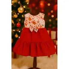 Vestido infantil, menina, vermelho, natal, natalino, casual