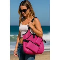 Bolsa praia, passeio , tela com porta óculos e carteira