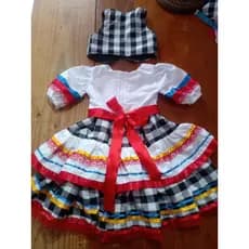 vestido junino infantil