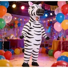 Roupa De Natal Adulto zebra Insuflável Anime Mascote Engraçado Festa De Halloween Cosplay