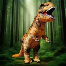 Traje De Dinossauro Inflável Adulto E Criança , Fantasia De Trex Explodido Para Festas Cosplay Terno Engraçado