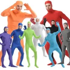 Halloween Adulto Morphsuit Fantasia Traje Morph Terno Cosplay Bodysuit
