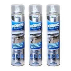 Kit 3 Poderoso Brilha Inox Espuma de Brilho Kelldrin 300ml