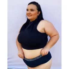 Kit 10 e 5 Calcinhas Plus Size em Algodão Cós Alto Cintura Alta Confortável Forro 100% com Elástico na Cintura.