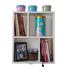 Nicho Estante Parede Multiuso Decorativo Para Livros, Organizador Casa, Cozinha, Banheiro, Quarto