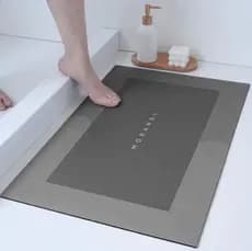 Tapete Banheiro Antiderrapante Absorvente de Secagem Rápida