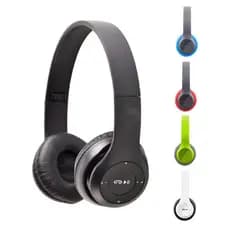 Fone de Ouvido Bluetooth: Sem Fio, Rádio FM, Entrada SD e Microfone – Som Hi-Fi e Design Dobrável Envio Aleatorio
