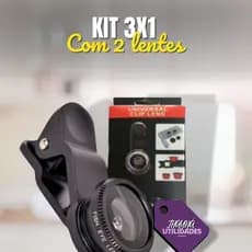 Kit 3 em 1 Lentes (Clipe mais duas lentes).