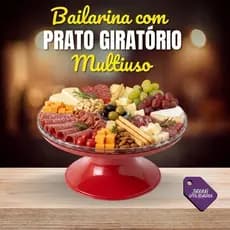 Bailarina com prato giratório