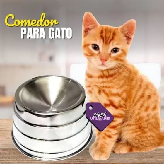 Kit 2 Comedouro Ergonômico Elevado Para Gatos Pet