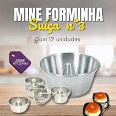Mine Forminha Suíça n°3  (com 12 unidades)