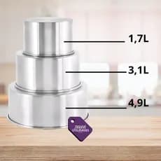 kit de formas para bolo alta.
