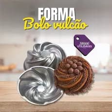 Forma Bolo Vulcão