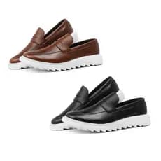 Kit 2 Pares Sapato Mocassim Tratorado Masculino Tendência Na Moda Conforto