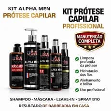 KIT PROTÉSE CAPILAR PROFISSIONAL MAIS DURABILIDADE + MENOS FRIZZ + MAIS BRILHO