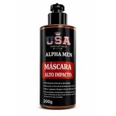 MÁSCARA PRÓTESE CAPILAR  HIDRATAÇÃO INTENSA + REPARAÇÃO PROFUNDA | ALPHA MEN 200g