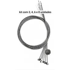 Kit Cabo De Freio Bicicleta 1.80m Longo Traseiro Mtb V-Brake Disco 2 4 6 8 Unidades
