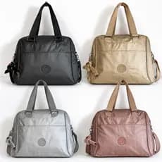 Bolsa Academia Transversal Lona Fitness Feminina Tactel Mala de Mão Faculdade Maternidade