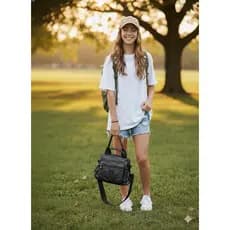 Tiracolo Transversal Casual Suave Nylon Leve e Resistente - Bolsa de Multiuso