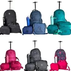 Kit Mochila de Rodinhas 360 Graus de