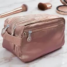 Necessaire Viagem Rose Gold Premium Vários Compartimentos