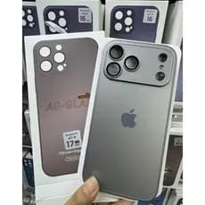 -Baratie-Capa Cinza Preto AG-Glass para iPhone De Vidro Fosco Capinha iPhone 11 13 12 15 PRO MAX 14 13pro max 17 pro max