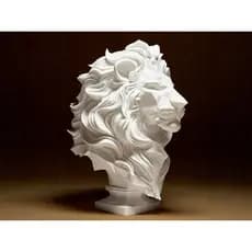 Decoração de Leão, Busto de Leão, Tigre, Elegante Escultura de Leão, Tigre, Estatua Decorativa 3D