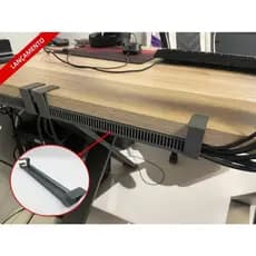 Organizador de cabos e fios guia de cabos baixo mesa Setup gamer esconder cabos canaleta p/ cabos