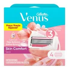 Refil Lâminas Venus Skin Comfort Spa 4 Unidades Gillette