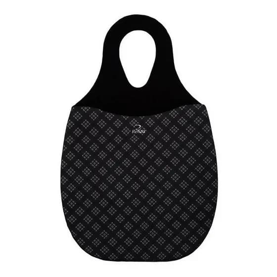Saquinho Sacola Lixeira Neoprene Lixo Carro Neoprene Diamante Preto Reforçada Organização Interna e Limpeza