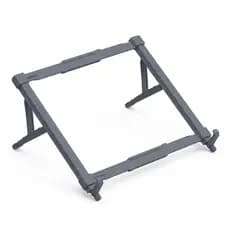 Suporte Apoio para Notebook Ergonômico Articulado Ajustável com 5 Níveis de Altura NR17 ABS Cinza