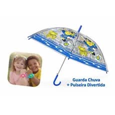 Guarda Chuva Infantil  + Pulseira divertida que pisca.