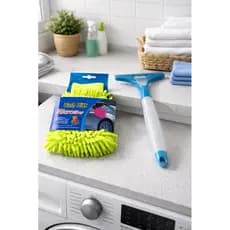 Kit 1 Luva Microfibra + 1 Rodo Spray Multiuso