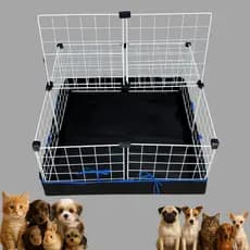 Cercado 30x30 com Forro Impermeável, Gaiola Completa e Itens Inclusos para Pet Doméstico