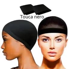 kit touca nero - anti frizz - para alisar - para dormir