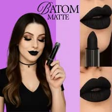 Batom Preto Matte Gotico ZEN LOVER