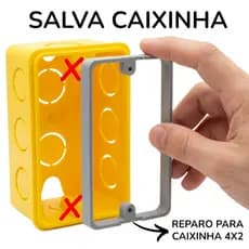 Reparo Salva Caixinha 4x2 Universal Moldura Recuperadora de Caixinha Elétrica Quebrada