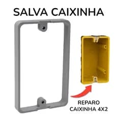 Reparo para Caixinha 4x2 Recupera Fixação de Tomadas e Interruptores