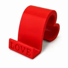 Suporte para Celular Formato Coração Porta Love Smartphone Ideal para Mesa Decorativo