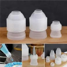 Adaptador Para Saco De Confeiteiro Pequeno/Grande 2pcs Decoração De Bolo De Flores De Pastelaria Ferramentas De Sobremes