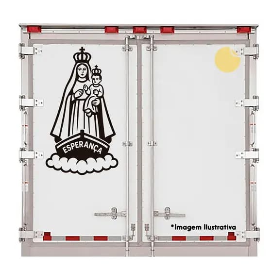Adesivo Nossa Senhora dos Navegantes - 30x17 cm - Decoração / Parede / Religioso/ Sticker