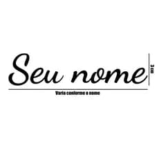 Adesivo de Recorte Seu Nome - 3 cm de Altura - Parede/Decoração/Notebook/Taça/Copo
