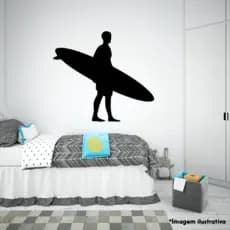 Adesivo de Recorte Surfista- 12x13,4 cm Decoração/Surd/Carro/Caminhão