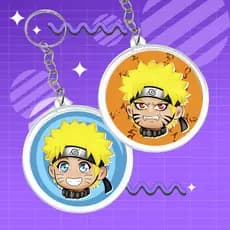 Chaveiro de ACRÍLICO Naruto Frente e Verso Kakashi Sasuke Sakura Orochimaru Jiraya Tsunade