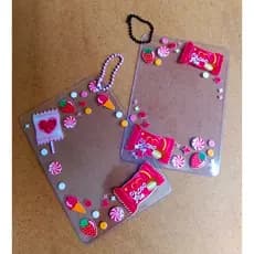 toploader/holder decorado kpop photocard deco card