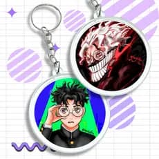 Chaveiro Dan Da Dan Anime Momo e Okarun