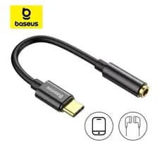 Adaptador Baseus Tipo C para P2 Fone de Ouvido