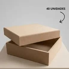 kit 40 Caixas 15x15x5 Presente casamento festa aniversario Mdf crú padrinhos casamento